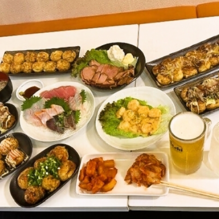 生ビール付き！【210分食べ飲み放題】当店名物！　贅沢コース◎　