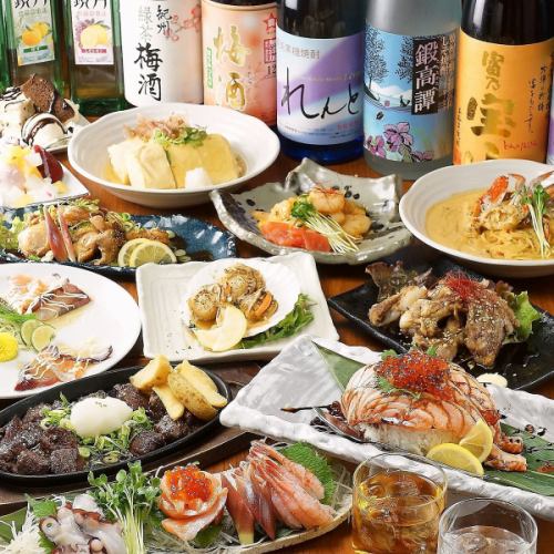 All-you-can-eat from creative dishes to izakaya menus ♪