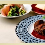 [Weekend Lunch] 4 dishes including pan-fried beef fillet and dessert + sparkling wine (non-alcoholic available) (HP)