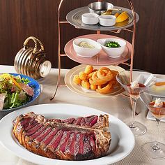 【ブロードウェイ】T-Bone骨付き牛ステーキプラン+乾杯スパークリング/ノンアル可