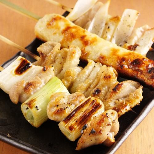 Yakitori available from 132 yen per piece♪