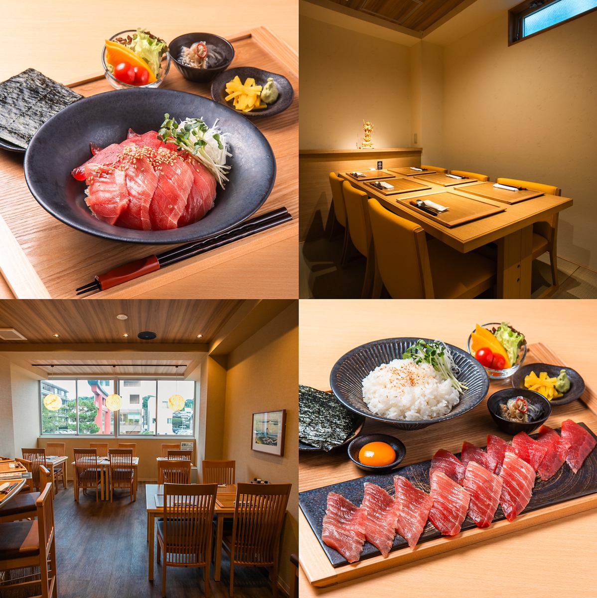 [5 minutes walk from Kamakura Station] Enjoy a luxurious taste comparison of extremely rare wild bluefin tuna and Misaki tuna at a great price!