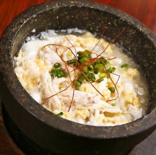 Chicken rice porridge