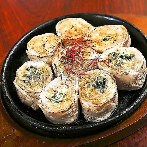 Gyoza dumplings made with Okinawan pork