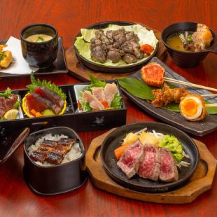 A safe welcome/farewell party with one dish per person! A course meal of aged unaju and local fish, chicken, and Miyazaki beef + 2 hours of all-you-can-drink for 6,000 yen