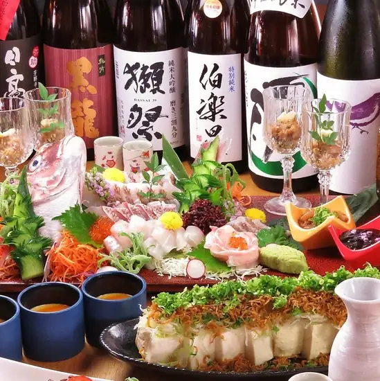 【贅沢宴会にも◎】お刺身盛り合わせ付き宴会コース5000円
