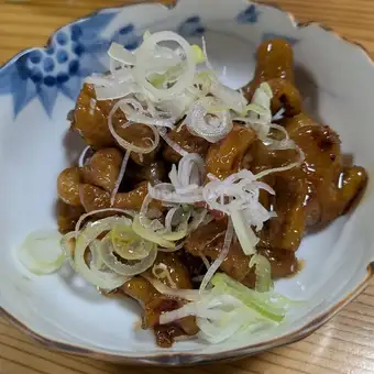 White garlic stir-fry with soy sauce