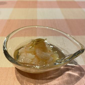 甘海老の塩麹漬け