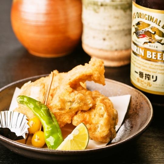 [Deep-fried pufferfish] Perfect for beer★Japanese tiger pufferfish is luxuriously fried!