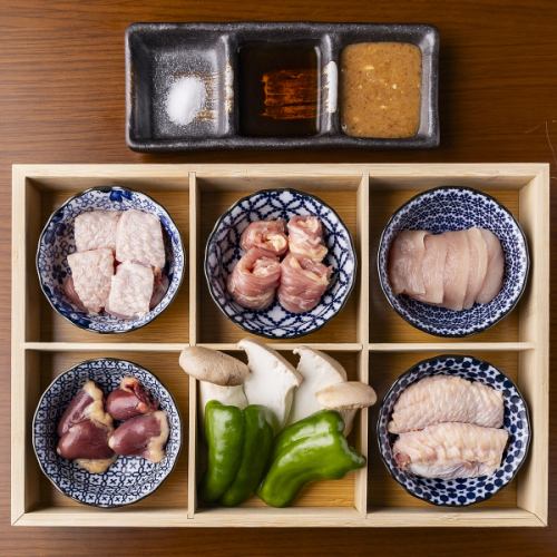 鶏焼き盛り合わせ 七種