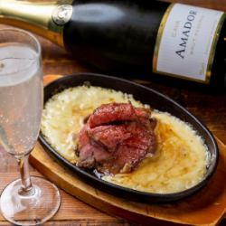 ローストビーフ 溺れチーズ