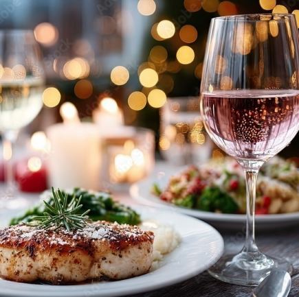 【2名様限定】乾杯ドリンク&メッセージデザートプレート付★Xmasコース7000円→6200円