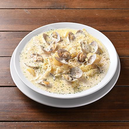 蛤蜊濃湯義大利麵