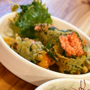 明太子と大葉の天ぷら