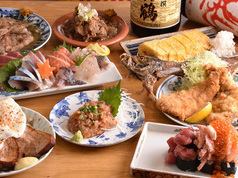 【大満足◎】海鮮刺身盛り5種やスペシャルのっけ寿司など全10品90分飲み放題付き5000円(税込)!