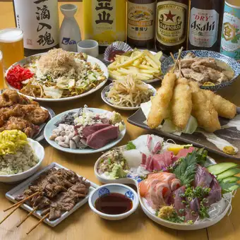 日から木曜18時までにご予約限定【ハッピーアワーコース】90分飲み放題付き3900円→3500円！