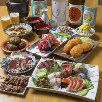 【豪華スペシャルコース】 全9品90分飲み放題付き6500円(税込)！