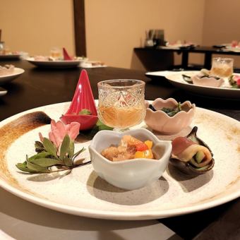 【≪忘年会・新年会≫氷見鰤と蟹『松』コース】2,5時間飲み放題付創作和食 料理10品8800円(税込)