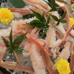 本ズワイガニの刺身