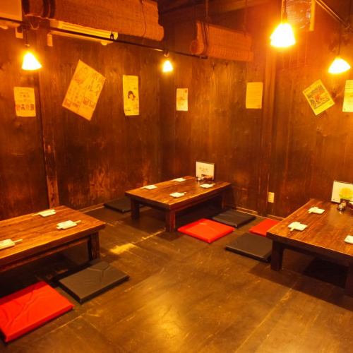 在榻榻米房间轻松的宴会♪