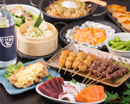 ☆10道菜餚+2小時無限暢飲的豪華套餐5,980日圓☆味道和量都更上一層樓！