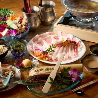 【WEB予約限定】＜17時～18時来店・料理のみ＞金アグーしゃぶしゃぶコース全5品 5,500円