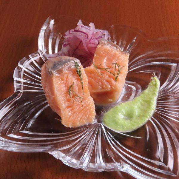 サーモンのコンフィ