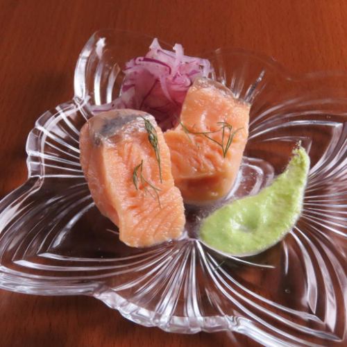 サーモンのコンフィ