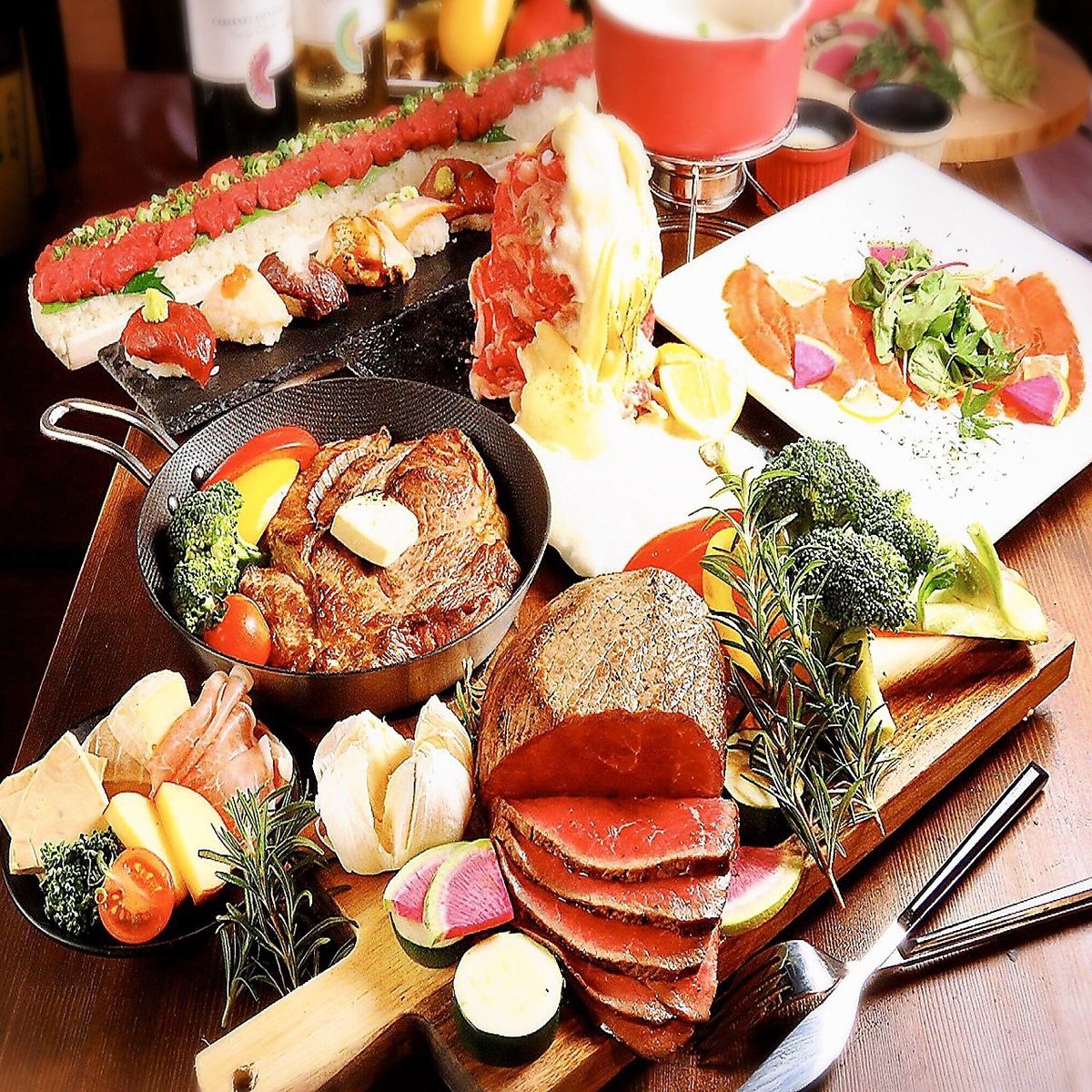 ≪Tankaku Beef≫ Chef's meat bar menu using beef and cheese♪