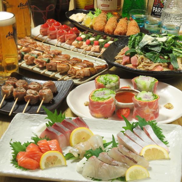 【全11品でボリューム満点！コスパ抜群の飲み放題付コース】宴会コース5000円(税込)