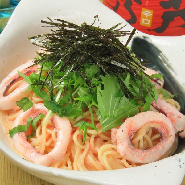 【店内仕込みのガーリックオイルが味の決めて！】明太子パスタ