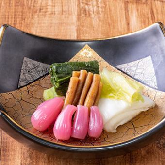漬物の盛り合わせ