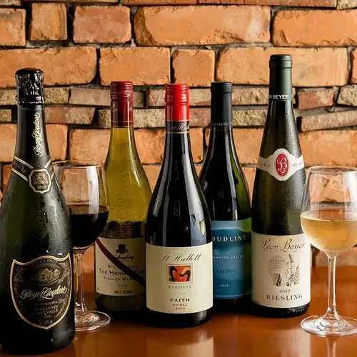We offer wines from all over the world.