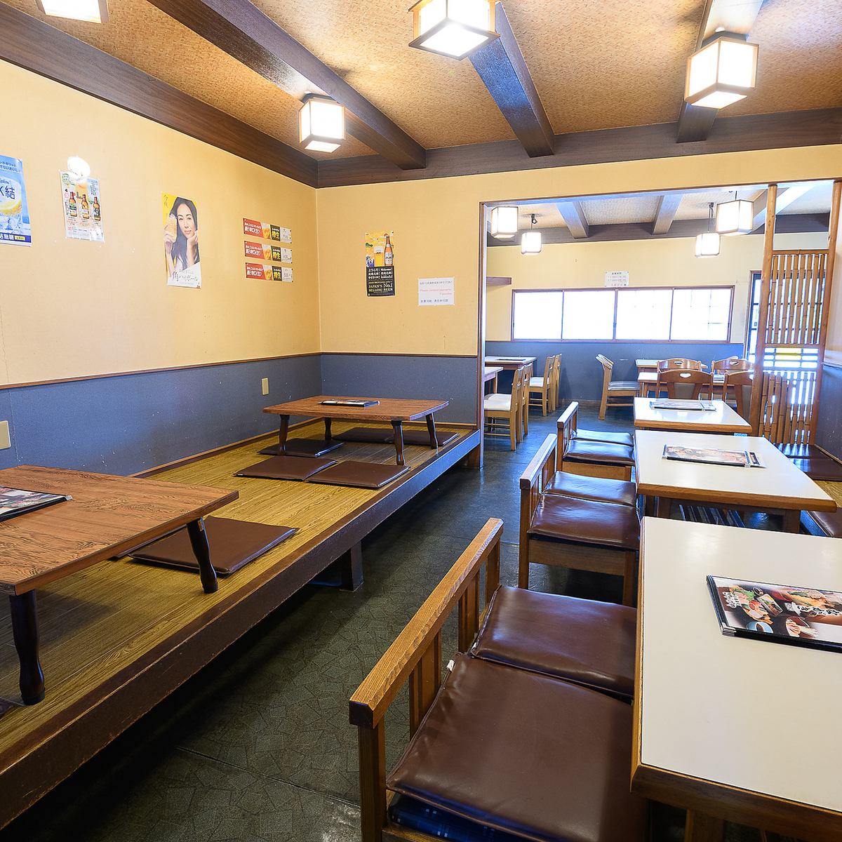 Equipped with tatami seating for you to relax.Feel free to bring your children as well ◎