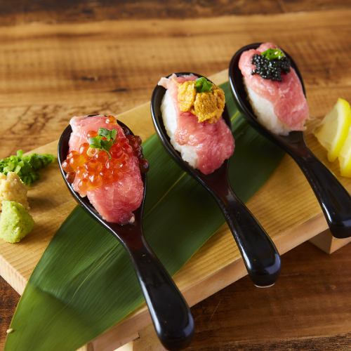 Luxury premium meat sushi too