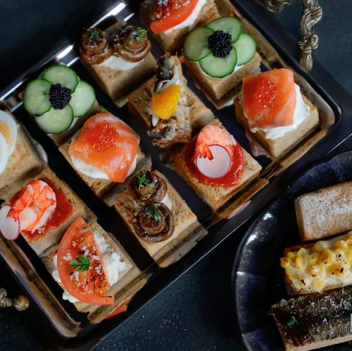 [Most popular among women] All-you-can-eat lunch featuring 6 kinds of bruschetta, pasta, and bread (includes dessert and unlimited tea/coffee)