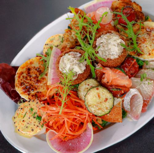 Assorted seasonal appetizers