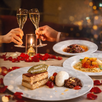 Anniversary Course with plate perfect for special occasions <Anniversary★Course> 4,500 yen