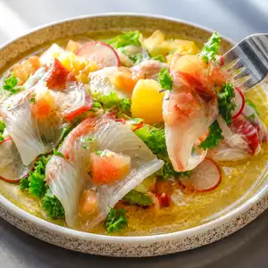 Fresh fish carpaccio available today