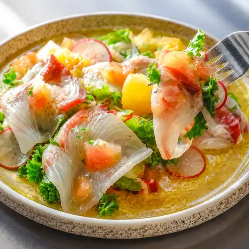 Fresh fish carpaccio available today