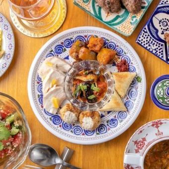 【飲み放題付】女子会やママ友会、デートに◎モロッコの彩りスタンダードコース