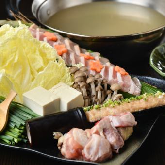 享受Torikaji的招牌精緻水瀧火鍋...包含120分鐘無限暢飲[每月（水瀧）套餐]7道菜，5,800日元