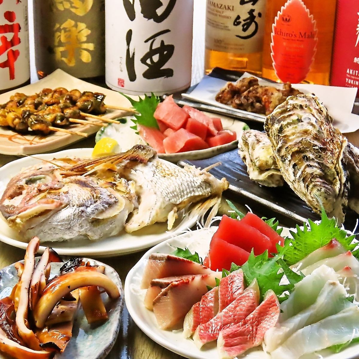 季節の新鮮なお魚仕入れております!刺身、焼き物、揚げ物など♪