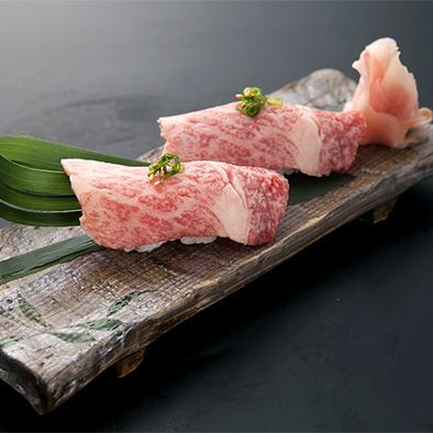 [Exquisite ☆ Melting texture !!] Wagyu beef nigiri (2 pieces) (lean or marbling)