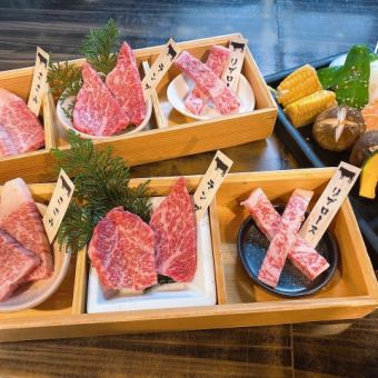 《Lunch only》 Reward course including 3 types of Kuroge Wagyu beef and Shio Tongue (Total 10 dishes) Includes 1 soft drink of your choice♪