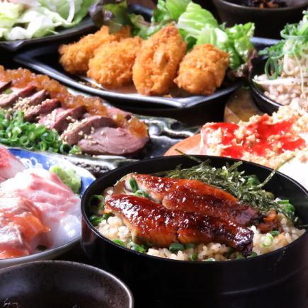 -Oysters directly from the Harima Sea, seasonal sashimi, and roast beef -All-you-can-drink draft beer for 5,000 yen [Takumi]