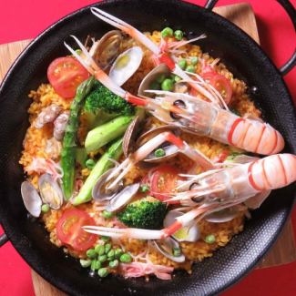 licoroso specialty paella with lots of seafood <3~4 servings>