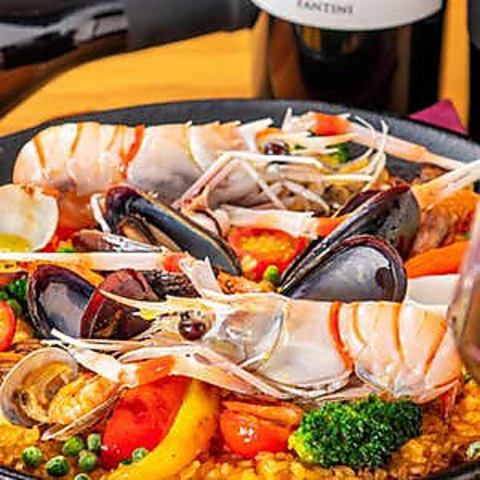 licoroso specialty paella with lots of seafood <3-4 servings> [Menu ordered the day before]