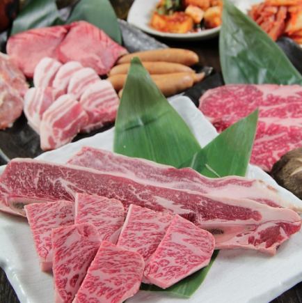 迎宾和告别宴的完美之选!【雅式套餐】精选黑毛和牛牛肋排、顶级盐焗牛舌……共17道菜【2小时畅饮】8,500日元