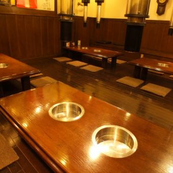 A spacious seating for Ozaki is spacious for 6 people.Please enjoy your meal slowly.